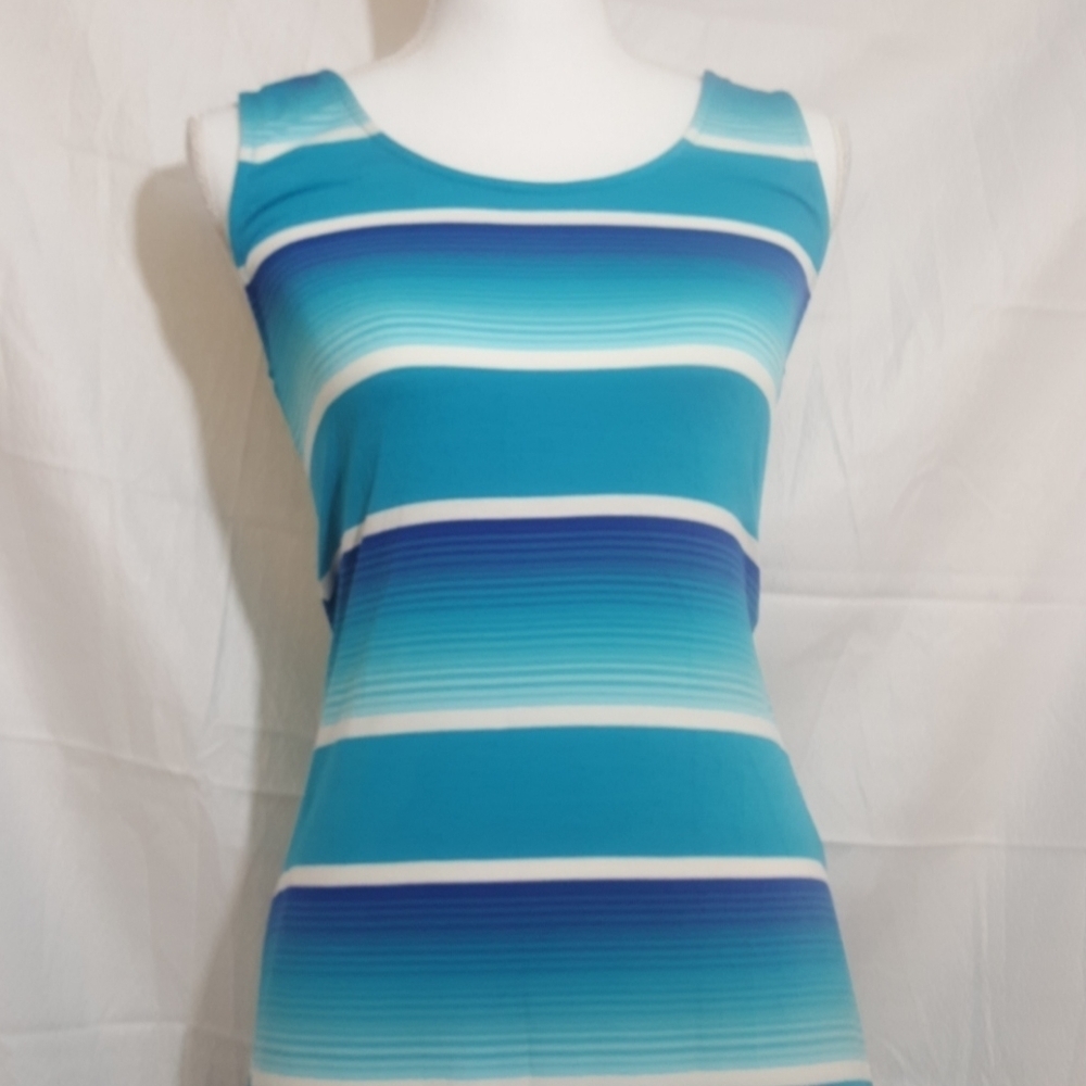 NwOt.  Merona blue and white full maxi dress. - Picture 2 of 6